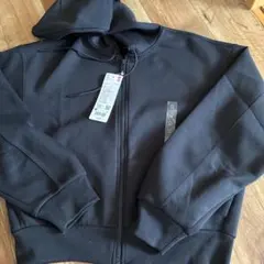 ユニクロ ドライスウェット フルジップパーカー 黒M
