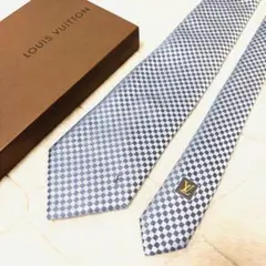 LOUIS VUITTON ネクタイ パープル マイクロダミエ 希少カラー - メルカリ