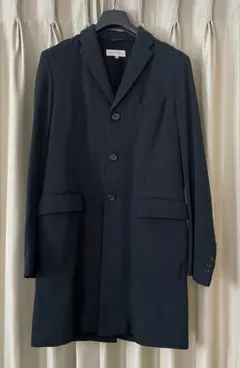 90s DRIES VAN NOTEN ネイビー チェスターコート 46のサムネイル