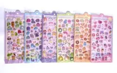 ボンボンドロップシール 6枚セット アニマル 新品 送料無料 匿名