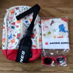 JAL 非売品 沖縄便機内ノベルティ ワンショルダーバッグ サングラス 3点のサムネイル