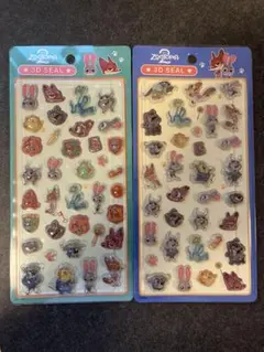 3Dシール ズートピア 2点セット ボンボンドロップシール