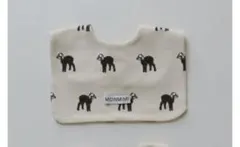 monmimi 黒ヤギ bib square