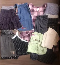 ② used ブランド 120 女の子 春 夏 子ども服 スカート 半袖 セット