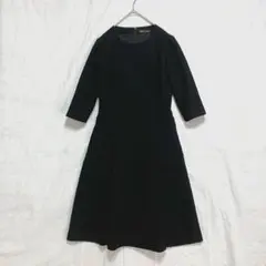 東京ソワール　9号　ブラックフォーマルワンピース　喪服　礼服　冠婚葬祭　ポケット