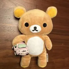 リラックマ ぬいぐるみ ミニカー付き
