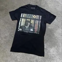 public enemy ラッパーT hiphop プリント 古着 黒 トップス