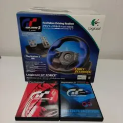 （ソフト付き）　LogicoolGT FORCE ステアリングコントローラ