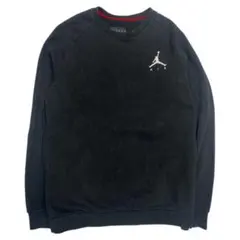 定番✨ナイキ ジョーダン ワンポイントロゴ トレーナー 黒 海外S 日本Mサイズ