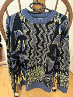 ZARA ジオメトリックジャガードセーター