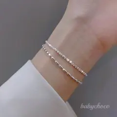 2連ブレスレット シルバー925