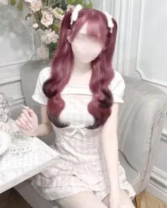 ハニーミュウ チェックアンサンブルニットワンピース シェルピンク