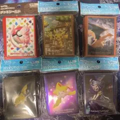 ポケモンカードゲーム デッキシールド6点 ピカチュウ ジラーチ 151 アセロラ