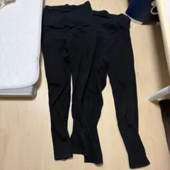 UNIQLO マタニティレギンスパンツ 2本セット ブラック Lサイズ