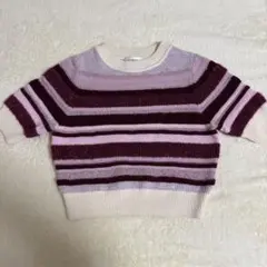 紫 ニット