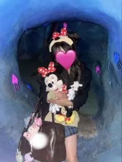 ミニー ぬいぐるみ 約60cm 水玉模様