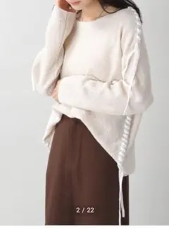 RAGEBLUE ステッチニット　レディース　リボン