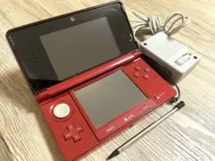 値下げ交渉あり　Nintendo 3DS レッド 本体 充電器付き