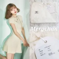 ダーリッチ ロゴケーブルニットミニワンピース 新品 ミニワンピース