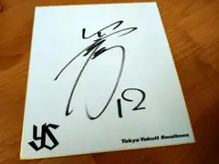 東京ヤクルトスワローズ　石山泰稚直筆サイン色紙