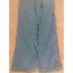 キッズ用青と白ストライプパンツ