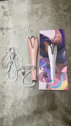 自動カールアイロン ピンク
