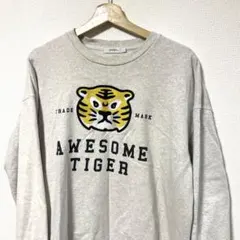graniph グラニフ オーサムタイガー刺繍トレーナー L