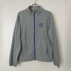 【美品】FOOTJOYフットジョイ フリース生地 フルジップ メンズLグレー