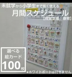 【視覚支援や療育、おうちモンテに】未就学児から長く使える 月間スケジュールボード