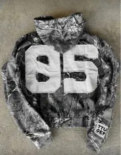 リアルツリー 白黒 ジップパーカービック文字 Y2K スケーター グランジ