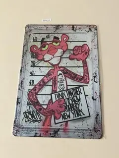 Pink Panther ブリキ看板