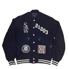 09AW supreme wtaps リバーシブル スタジャン ネイビー - メルカリ