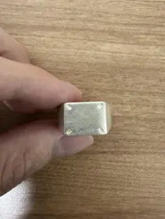 シルバー スクエアリング フリーサイズ