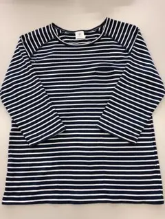 美品‼️ Kurihara Harumi 七分袖　ストライプ　Tシャツ サイズ　M