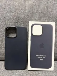 iPhoneケース　iPhone13ProMax レザーケース ミッドナイト