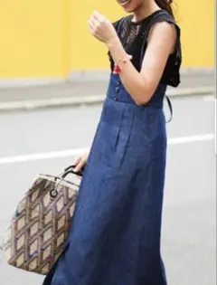 極美品♡Mystrada マイストラーダ　デニムスカート　ワンピース　Mサイズ