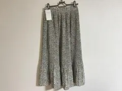 【新品】RayCassin レイカズン スカート プリーツ 花柄 グリーン