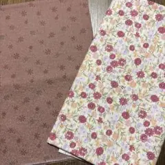 花柄コットン生地 日本製 EuropeanTaupe ２枚セット キルト 手芸布