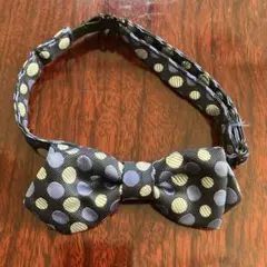 ネイビー ドット 蝶ネクタイ　こども用
