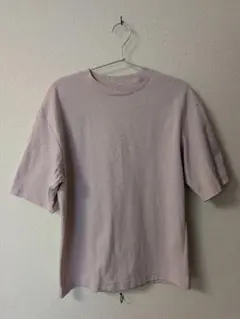 UNIQLO U エアリズムコットンオーバーサイズTシャツ 半袖 S ピンク