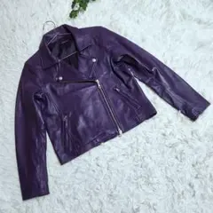 ITEMS URBAN RESEARCH アーバンリサーチ 羊革 紫ライダース