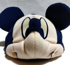 ミッキーマウス フリース帽子 ネイビー　東京ディズニーランド