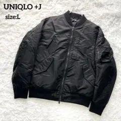 極美品✨UNIQLO +J ハイブリッドダウン フライトジャケット ブラック L