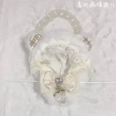 ぬい服　ちびぐるみ　ホワイト×クリーム　くま