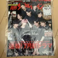 月刊メンズノンノ 7月号 Snow Man W表紙