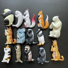 合掌 動物 フィギュア 14体セットまとめ売り(^^)
