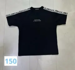 速乾素材 ブラック Tシャツ 150cmのサムネイル