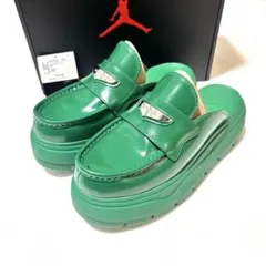 NIKE AIR JORDAN 厚底ローファーサンダル　グリーン 25センチ NIKE AIR JORDAN 厚底ローファーサンダル グリーン 25センチ - メルカリ