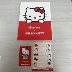 【非売品】ハローキティ ノート・シール・ポチ袋 3点セット