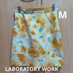 LABORATORY WORK ■Mサイズ 花柄タイトスカート イエローのサムネイル
